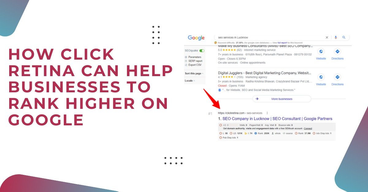 How Click Retina Can Help Businesses to Rank Higher on Google