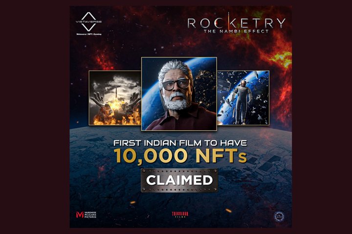 R Madhavan’s Rocketry becomes the 1st Indian film to reach a historical number of 10, 000 NFTs claimed